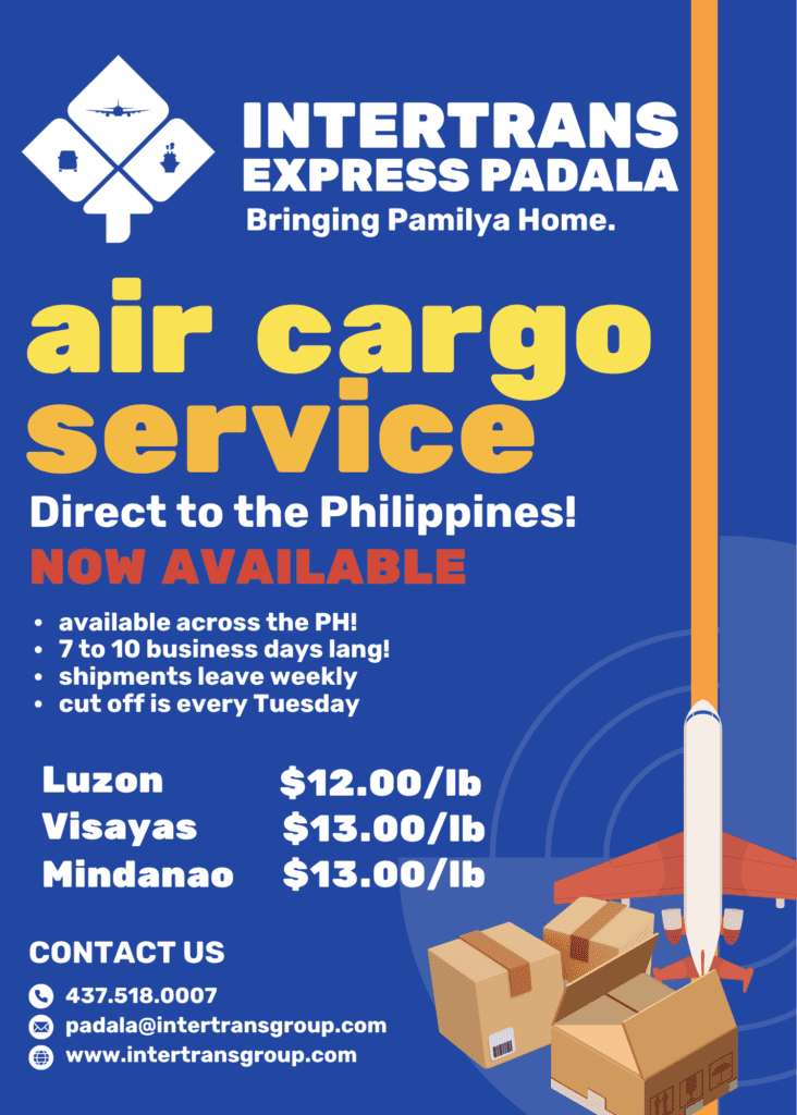 Air service cargo